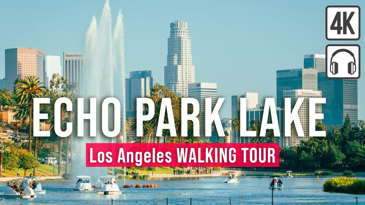Пешеходная экскурсия по озеру Эхо-Парк, Лос-Анджелес - Echo Park Lake Walking Tour Los Angeles