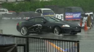Drifting a Jaguar XK-R