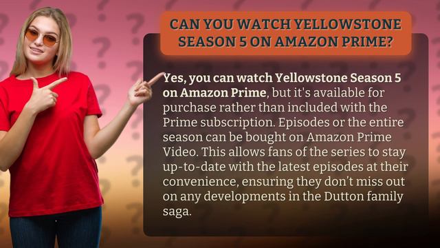 Can you watch Yellowstone Season 5 on Amazon Prime? смотреть онлайн