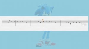 SONIC - THE HEDGEHOG - Green Hill Zone - GUITAR TUTORIAL (TAB)