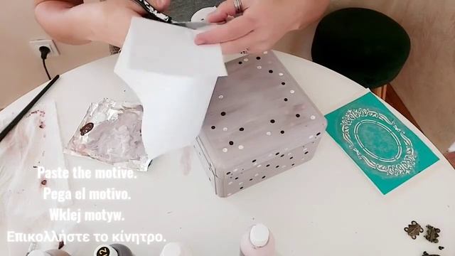 Decoupage tutorial DIY Pudełko Vintage декупаж dekupaz