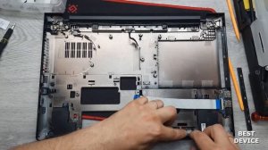 Полная разборка Lenovo 300-15IBR, замена поддона, ремонт петель, апгрейд, как зайти в BIOS