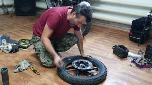 BAJAJ Boxer BM 150 X Disk - вторая часть промазки и протяжки. 18+