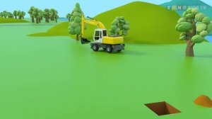 Колесные погрузчики и строительные тележки для детей | Строительство системы водоснабжения на ферме