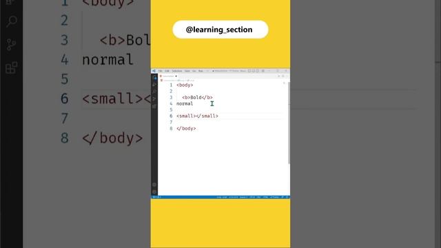 How to decrease(small) text size - HTML and CSS | Learning Section