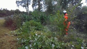Husqvarna 535iRX with mulching blade
