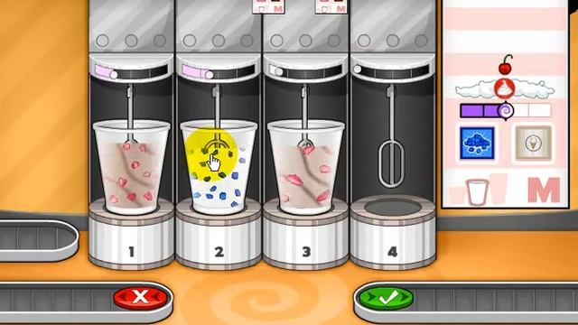 Приготовление коктейлей в кафе Папа Луи смотреть онлайн