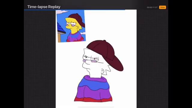 LISA SIMPSON DIGITAL ART PROCREATE | Kenzie.grace смотреть онлайн