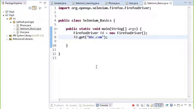 Selenium Training WebDriver Day 2