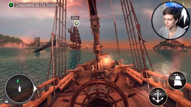AC: ЧЕРНЫЙ ФЛАГ НА ТЕЛЕФОНЕ! Assassin's Creed Pirates Mobile смотреть онлайн