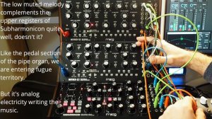 Free as in Fear: a self-generating patch for three Moog synthesizers