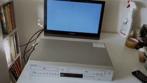Samsung DVD-V6500 DVD VHS combo PAL NTSC HiFi made in Slovakia test VHS ok DVD ko