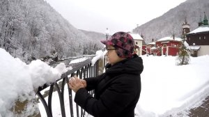 Роза Хутор зимой. Красная поляна Сочи.