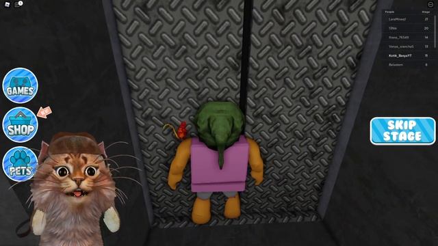 ? КОТ УБЕГАЕТ ОТ КЛОУН АНИМАТРОНИК в Страшной Закусочной в ROBLOX РОБЛОКС Побег от Клоуна КОТИК БАС смотреть онлайн