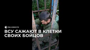 ВСУ сажают в клетки своих бойцов