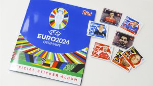 Topps альбом и наклейки для коллекционирования EURO 2024