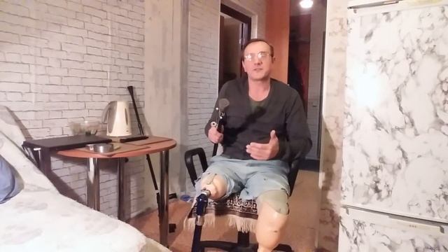Особенности ходьбы на протезе бедра и голени. Зимний период.