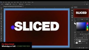 SLICE TEXT EFFECT | Photoshop Tutorial