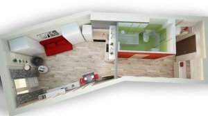 Дизайн-проект 1-комнатной квартиры 37,7 кв. м.