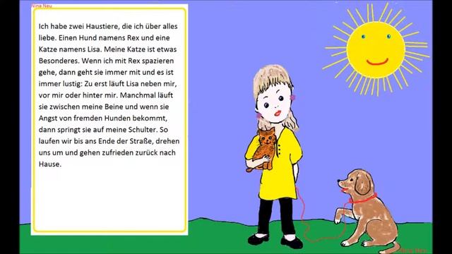 УЧИМСЯ ГОВОРИТЬ ПО-НЕМЕЦКИ #21(прогулка с моими любимцами) (предлоги) смотреть онлайн