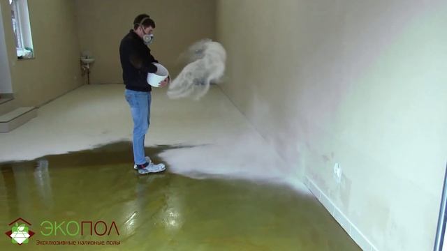 Сделали полимерный, эпоксидный пол для гаража ЭКОПОЛ смотреть онлайн