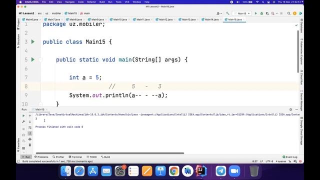 2. Javada casting va Math classi (Java dasturlash darslari) смотреть онлайн