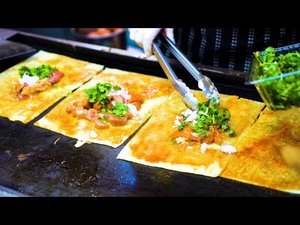 Китайская уличная еда - Ночной рынок, жареный рис с яйцом