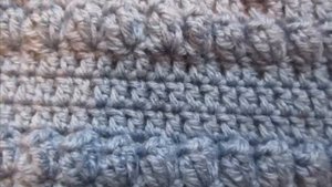 Шарф-хомут, снуд, труба крючком с элементами узора "Попкорн"