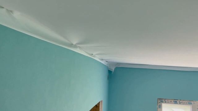 Установка тканевого натяжного потолка Descor. Полный цикл монтажа. смотреть онлайн