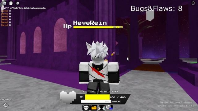 Undertale Fight for love - Bugs and Flaws [ROBLOX] смотреть онлайн