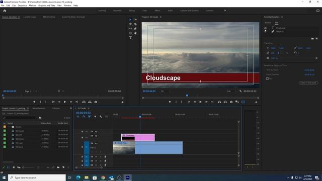 Adobe Premiere pro Chapter 15.1 Exploring the essential graphics panel смотреть онлайн