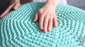 Вязаный пуф Mint от Суперпуфф