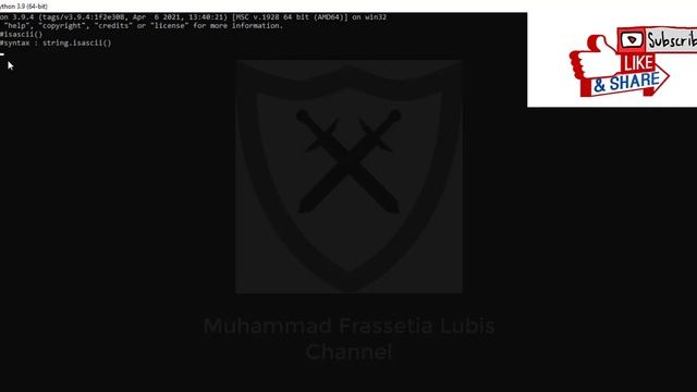 Isascii - Modify Strings in Python