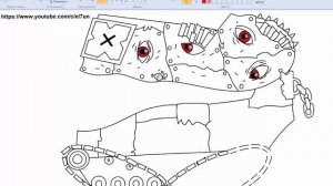 Как нарисовать Танк БЕЗЛИКИЙ - Мультики про танки