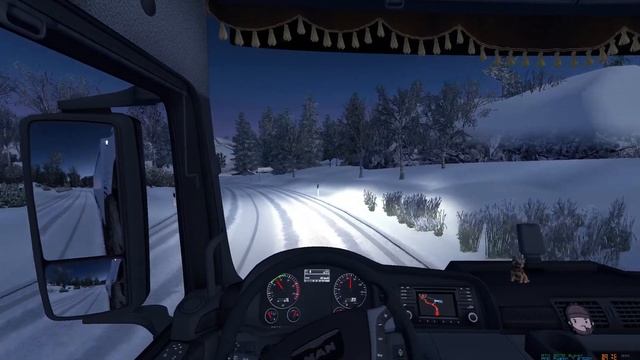 1440p ? TruckersMP ? Logitech G27/TH8A ? Рейсы ?️❄️ смотреть онлайн