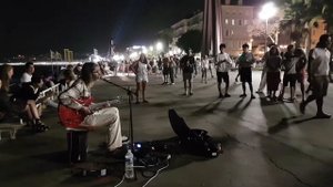 Markus K Busking through Europe