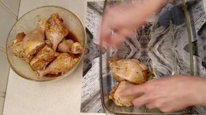 Сочная курочка с хрустящей корочкой в ароматном маринаде! Куриные ножки в духовке.