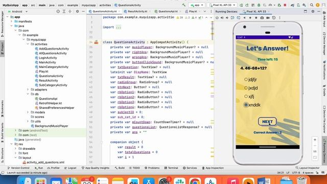 QuizUp Pro, Android Studio, Kotlin, MySQL, Retrofit #androidstudio #quizapp #androidassignment смотреть онлайн