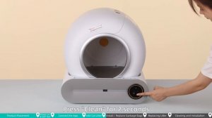 Operation guide for The Smart Cat Litter box