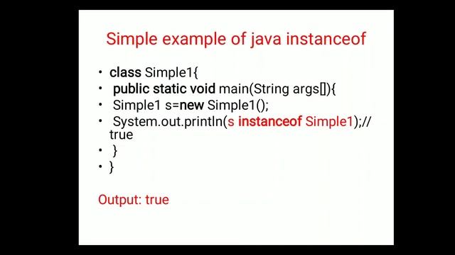 BSc(Computer science) - III Semester- Instanceof in Java - M. Siva sankar