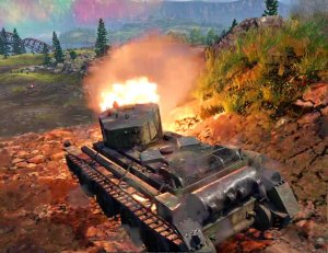Бой на советских танках БТ-7 и БТ-5 в локации пепельная река, War Thunder.