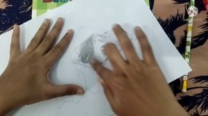 Beautiful sketch of a boy wearing mask./ Color Your Dream.my first drawing video