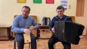 «Экспромт» А.Корчевой | Андрей Киреев (кахон),Иван Адыбаев (баян)!