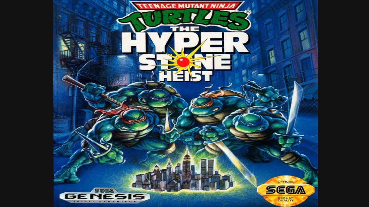 Teenage Mutant Ninja Turtles The Hyperstone Heist sega, Вспоминаем детство, полное прохождение.