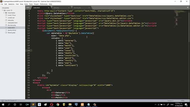 DATA TABLE CON JQUERY, PHP Y MYSQL смотреть онлайн