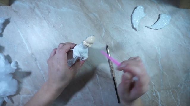 Ватная игрушка Ангел. Мастер класс смотреть онлайн