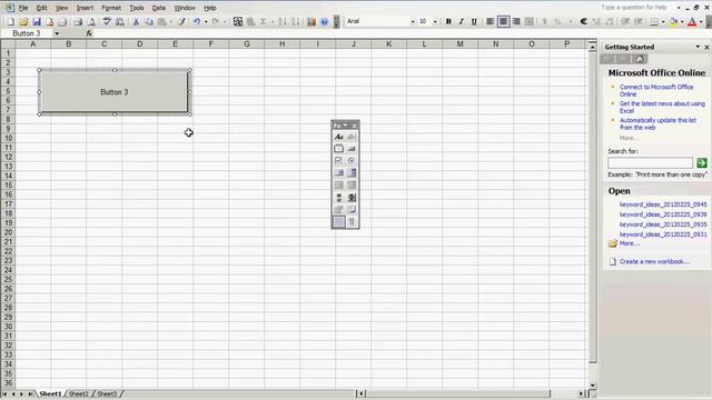 Insert a Macro Button in Excel 2003.avi смотреть онлайн