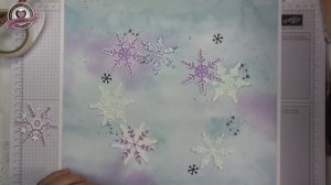 8 Tage Weihnachten -Tag1- Scrapbooking Schneeflocken mit Produkten von Stampin' Up!