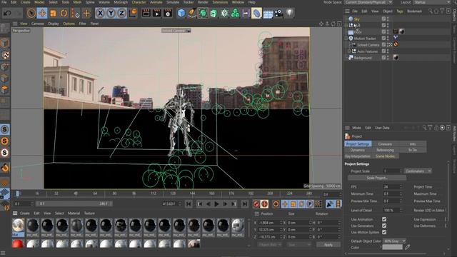 АНИМАЦИЯ РОБОТА | Видеомонтаж | Спецэффекты Cinema 4D | Как вставить ПЕРСОНАЖ В ВИДЕО смотреть онлайн