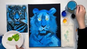 Как просто нарисовать тигра? Картина акрилом - подробный урок.